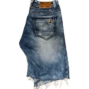 JingZhan Jean Shorts Size 34 faded